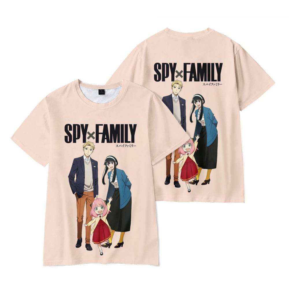Áo Thun Tay Ngắn Dáng Rộng In Hình Anime SPY x FAMILY Thời Trang Unisex Giản Dị