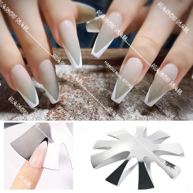 Khuôn cắt bột nail làm móng hình chữ V