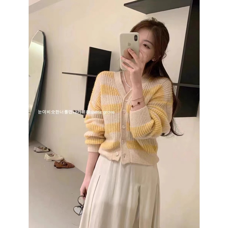 NRVP Áo KhoáC Cardigan Tay DàI Phong CáCh HàN QuốC