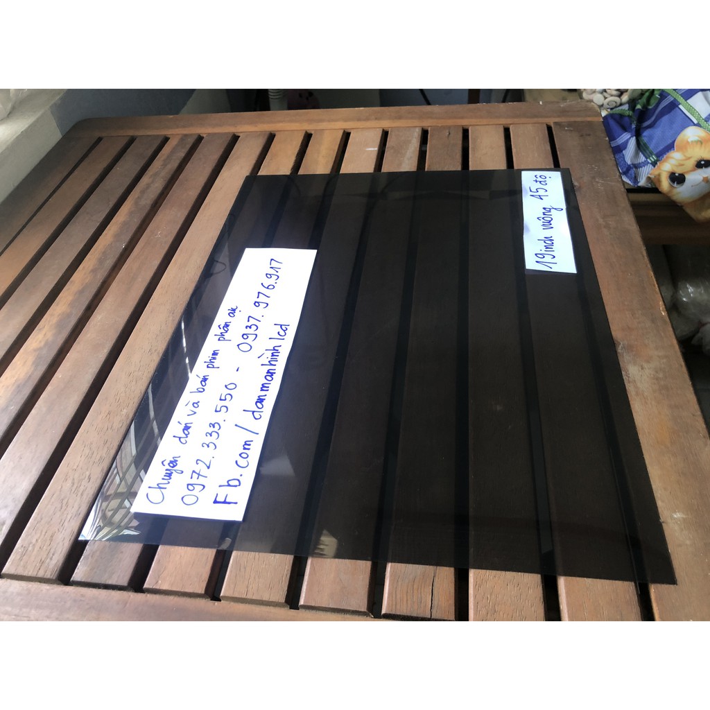 phim phân cực 17 in 19 in vuông dùng để dán màn hình LCD, tivi, hmi,laptop, điện thoại ,tặng dao,khăn lau,hướng dẫn dán | BigBuy360 - bigbuy360.vn