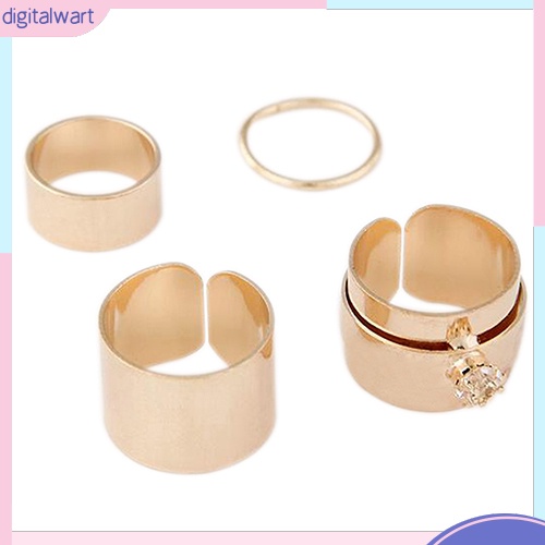 Set 4 nhẫn ngón tay thời trang cho nữ