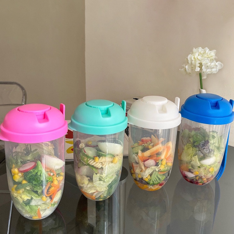 Cốc Đựng Thức Ăn Có Nắp Đậy Giảm Cân Thiết Kế Sáng Tạo