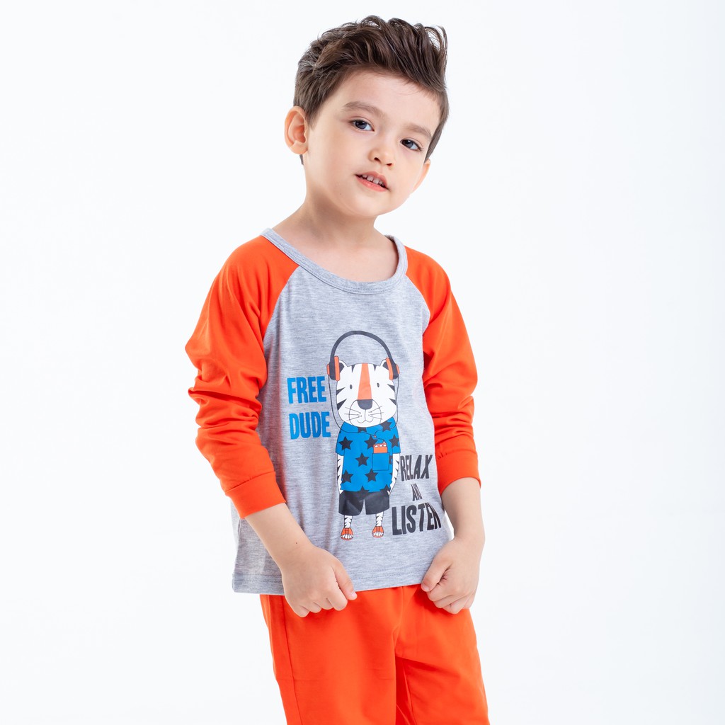 Đồ Bộ Bé Trai Dài Tay Chất Cotton In Hình Hổ Ngộ Nghĩnh Thời Trang Cao Cấp Beddep Kid Clothes BB17