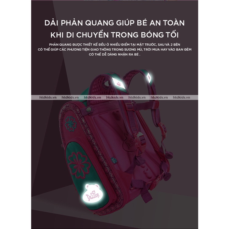 Cặp chống gù lưng Delune cho bé trai và bé gái tiểu học