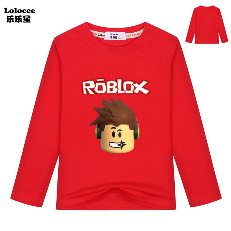 ROBLOX Áo Thun Tay Dài In Hoạt Hình Cho Bé Trai