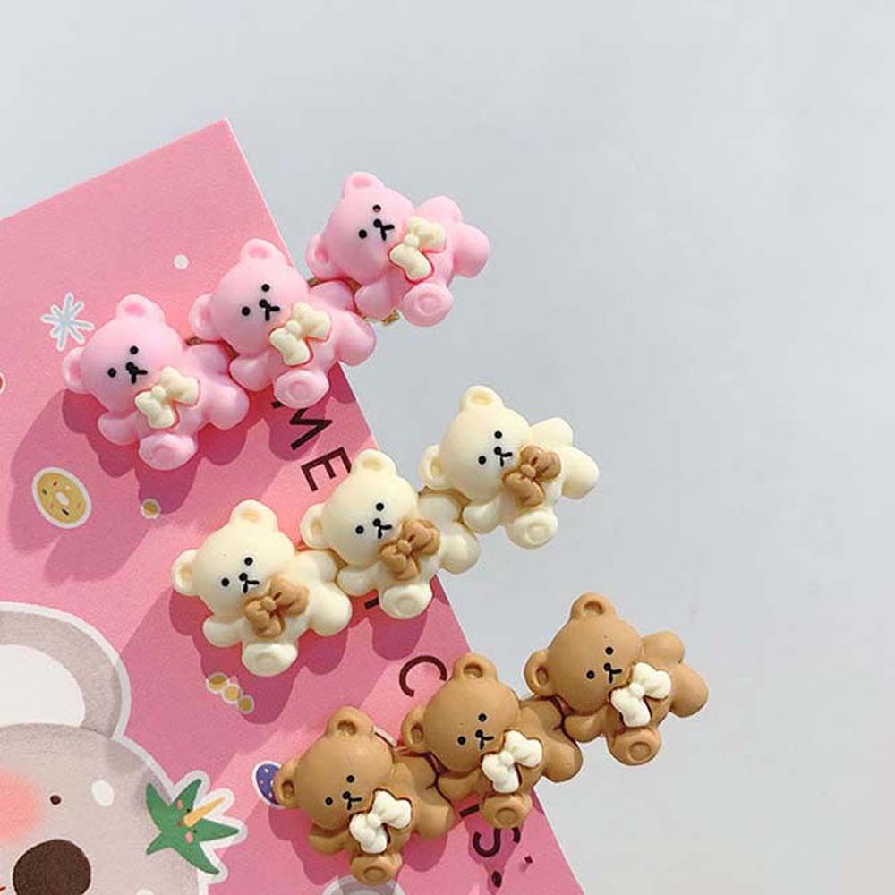 Kẹp tóc hình chú gấu/ Doraemon đáng yêu cỡ nhỏ phong cách Hàn Quốc cho nữ