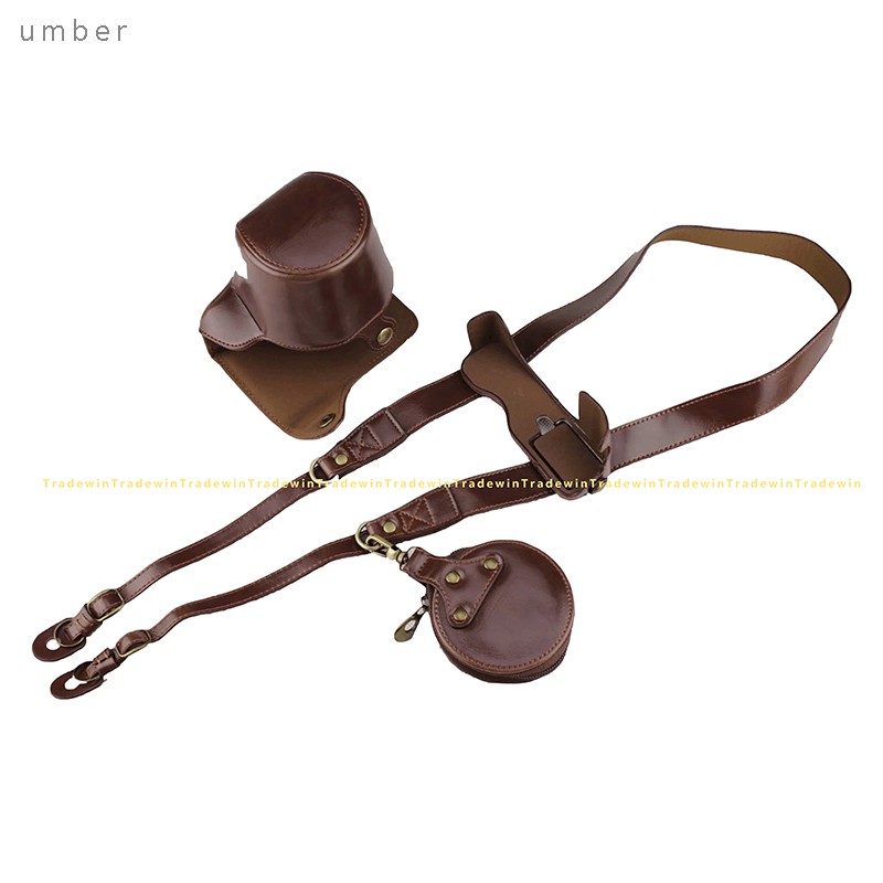 Túi Da Đựng Máy Ảnh Fujifilm X-T100 XT100 15-45mm Kèm Dây Đeo Vai