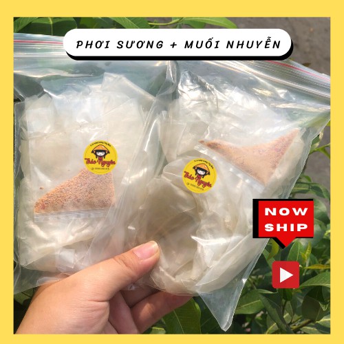 Bánh Tráng Phơi Sương Rìa Muối Nhuyễn, túi zip 100g, Ăn Vặt Sài Gòn