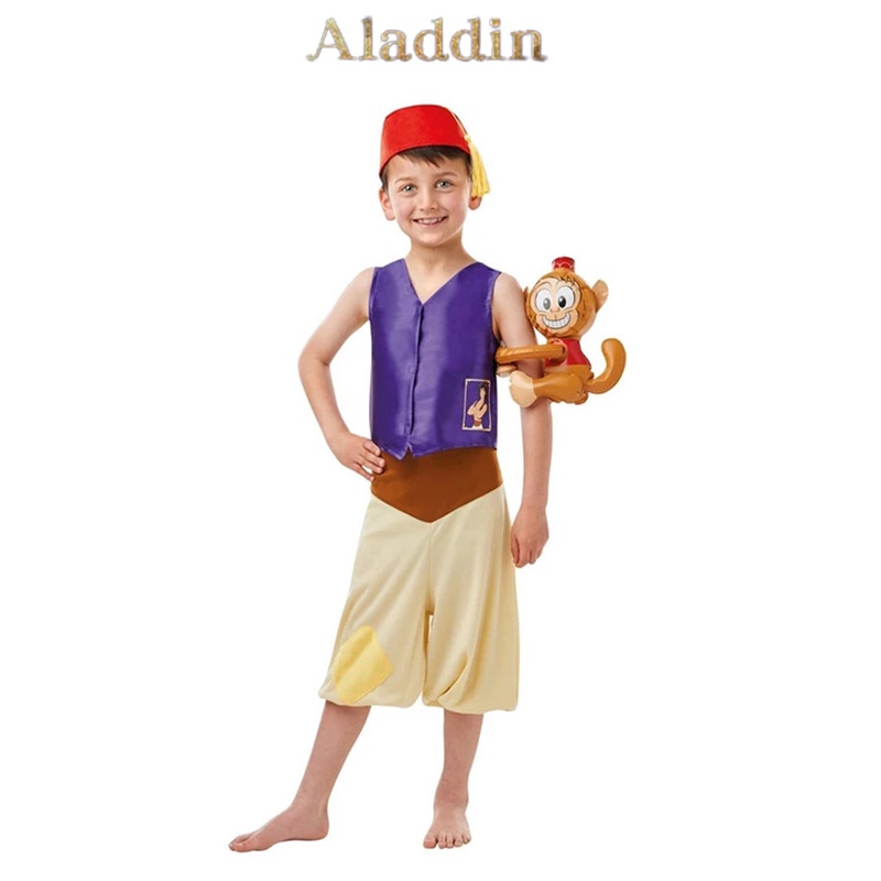 Set trang phục hóa trang Halloween Aladdin nghìn lẻ một đêm dành cho bé
