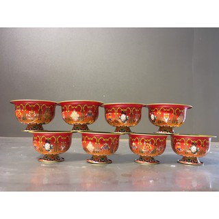 Bộ chén cúng dường tám cát tường (bộ 8  cái)