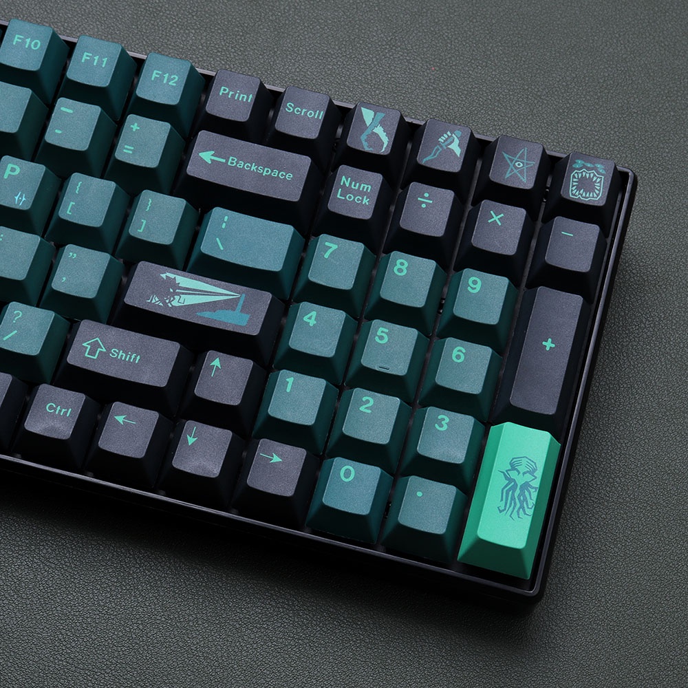 129 nút bàn phím GMK Terror Below dòng Cherry nhuộm màu PBT