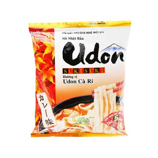 Combo 10 gói Mì Udon Sưkisưki hương vị cà ri gói 79g