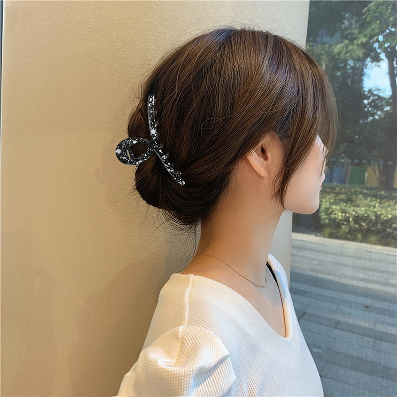 Kẹp Càng Cua Nhựa Hình Chữ Nhật Thời Trang Cho Nữ