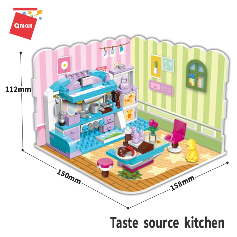 Đồ chơi lắp ghép  Phòng của bé gái :LEGO – QMAN 4801 gồm 194 chi tiết kèm sách hướng dẫn