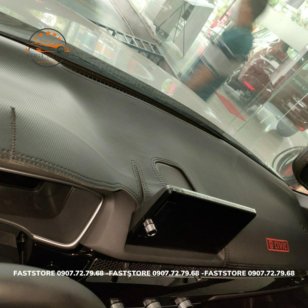 Thảm Taplo Honda Che Nắng Chống Nóng Da Vân Gỗ, Cacbon CRV Civic City Brio HRV Jazz Accord (đời xe --&gt;nhắn tin cho shop)
