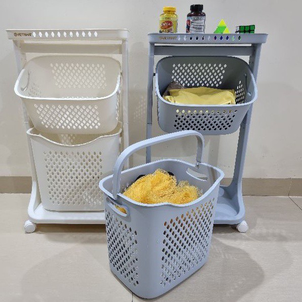 Kệ đựng đồ đa năng 4 tầng có bánh xe Việt Nhật 5567