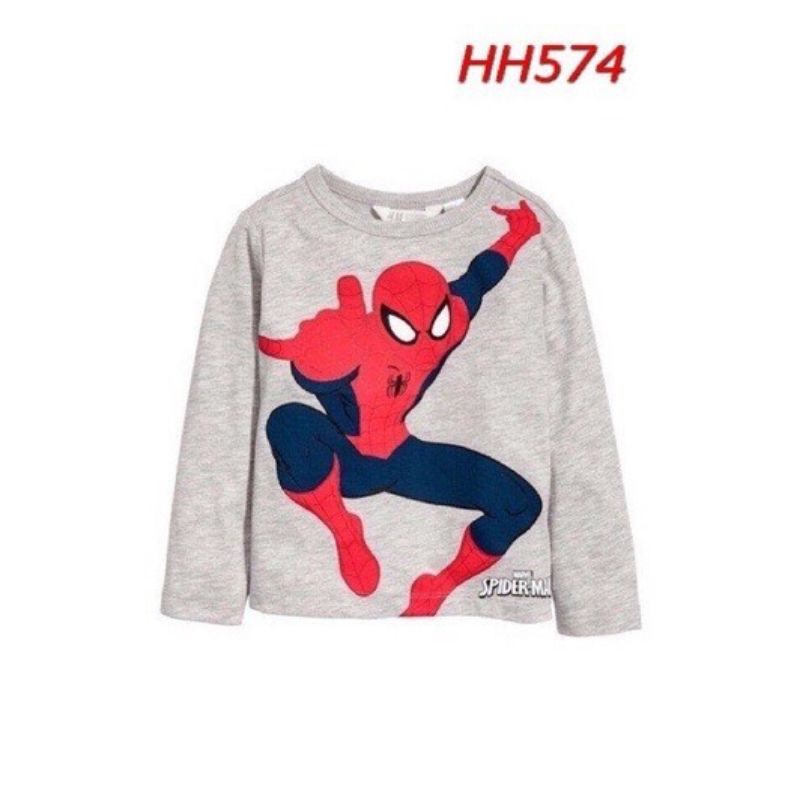 COMBO 2 ÁO NHỆN DÀI TAY CHO BÉ TRAI MÀ GHI VÀ ĐỎ