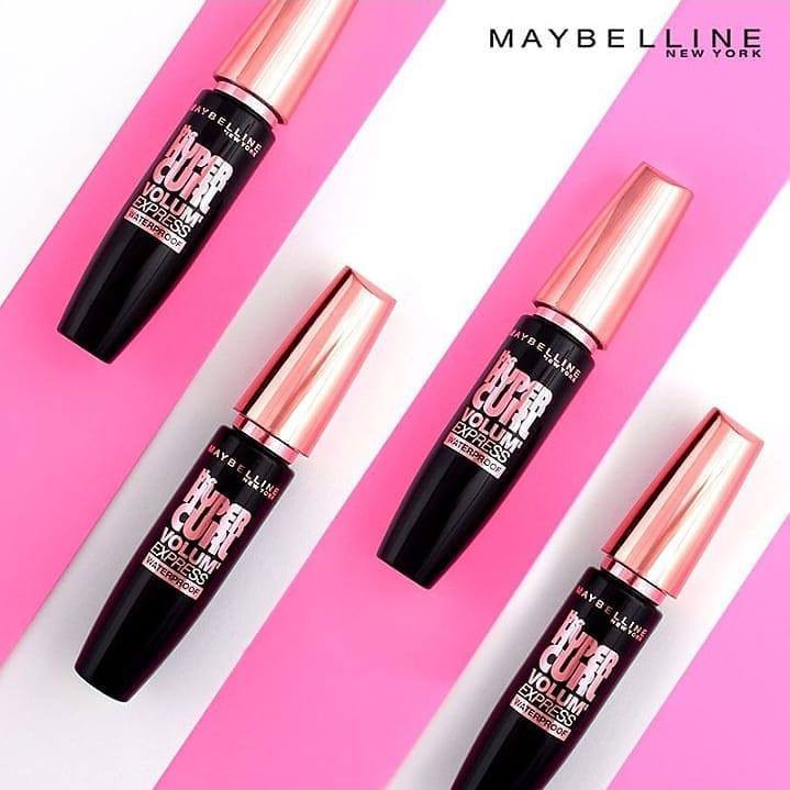 Mascara Maybelline The Hyper Curl Volum Express Waterproof (làm cong mi)