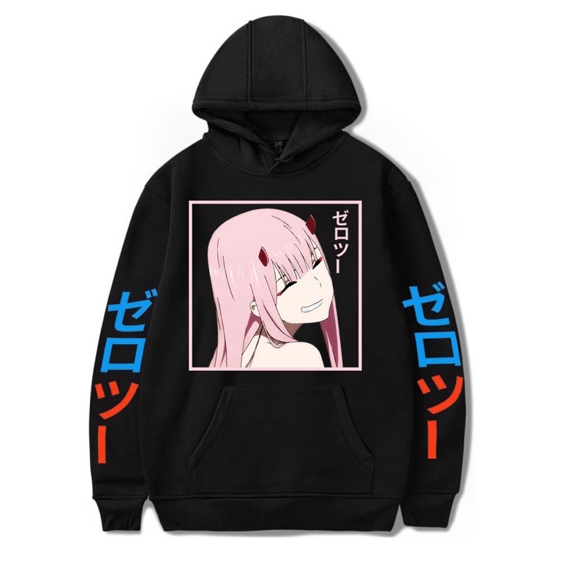 Áo hoodie in hình anime Darling In The Franxx Kawaii Zero Two nam nữ đủ size