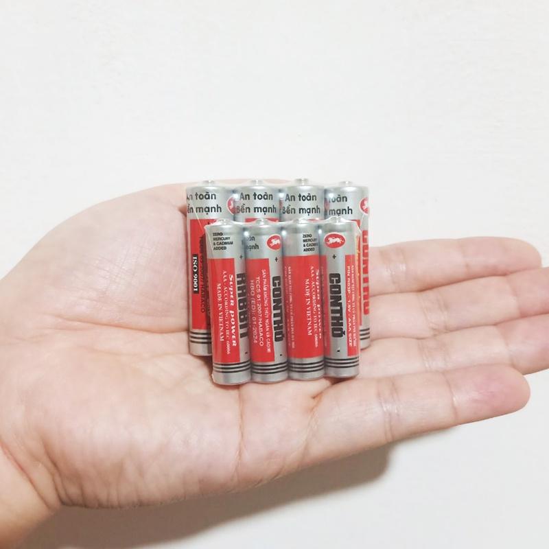 Pin Con Thỏ, Pin tiểu AA & Pin đũa AAA 1.5V, hộp 40 viên lắp đồ chơi, đồng hồ