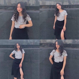 MONIKA TOP - CROPTOP CHẤT THUN GÂN MỀM MẠI FORM BASIC ĐƠN GIẢN