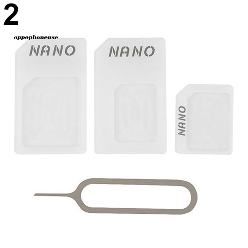 Thiết Bị Chuyển Đổi Sim Nano 3 Trong 1 Từ Sim Sang Micro Sim Tiêu Chuẩn