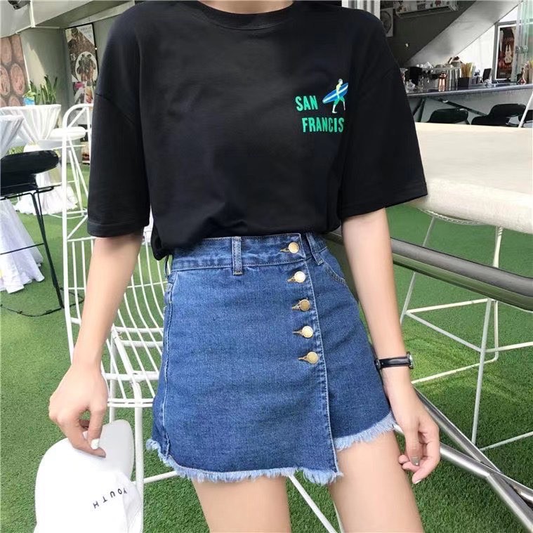 QUẦN VÁY VẠT LỆCH 5 KHUY QV9005
