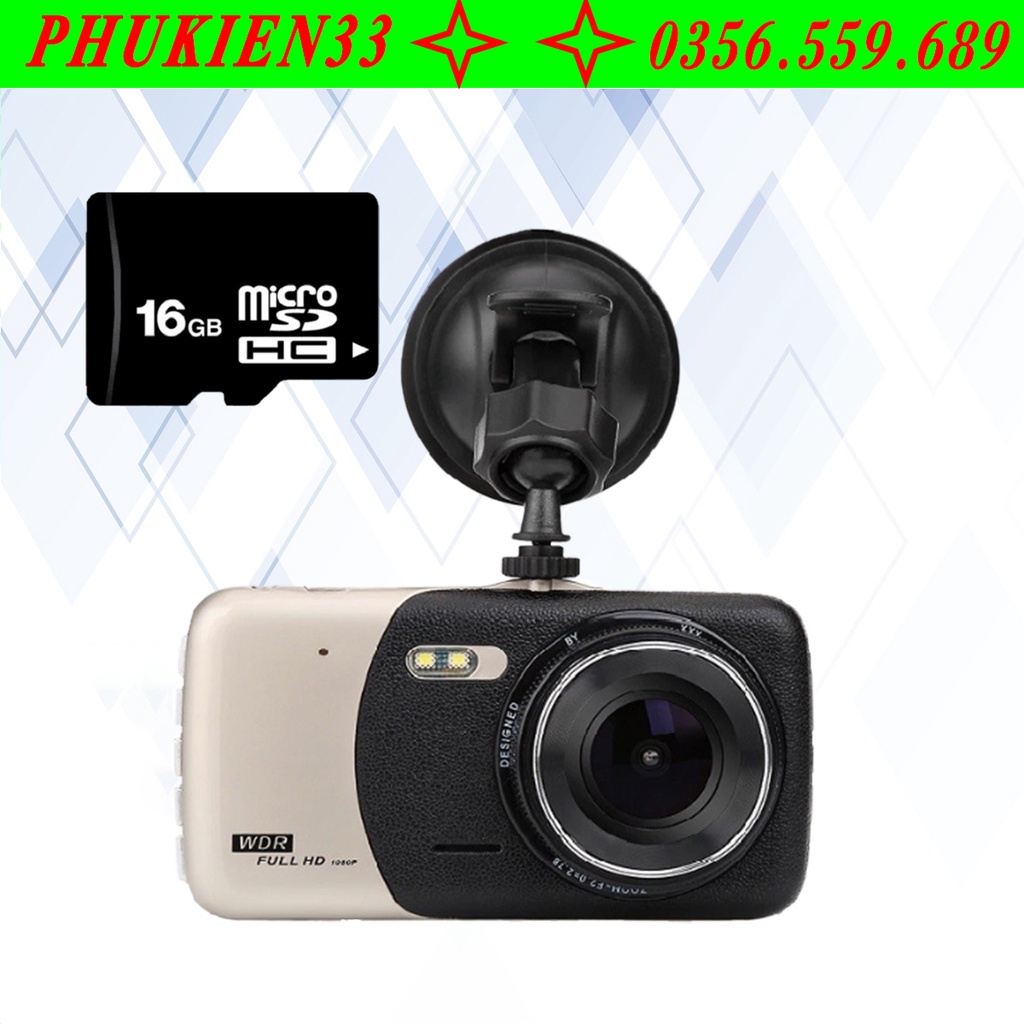 Camera Hành Trình Xe Ô Tô WDR X600 FULL HD 1080P tặng kèm thẻ nhớ 16GB