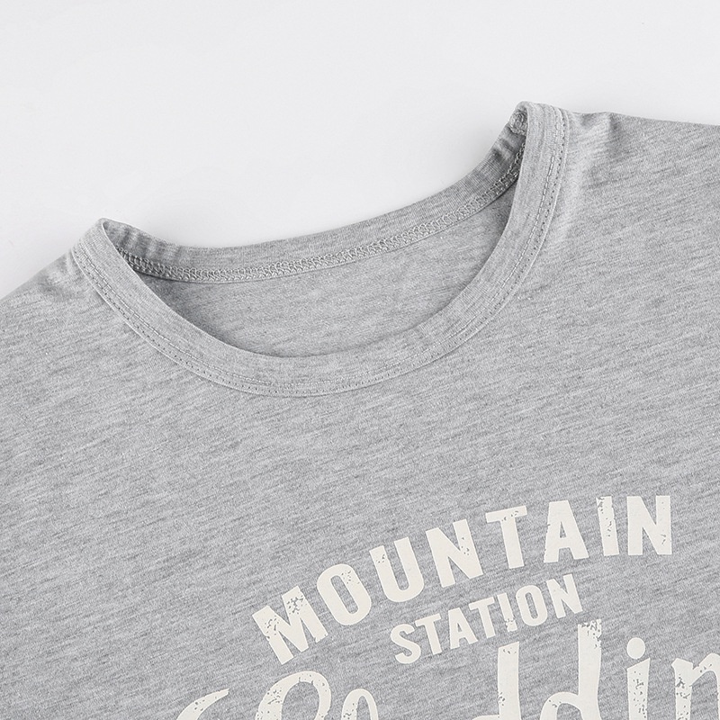 Áo Thun Ngắn Tay Cổ Tròn In Chữ Thời Trang Dành Cho Nữ