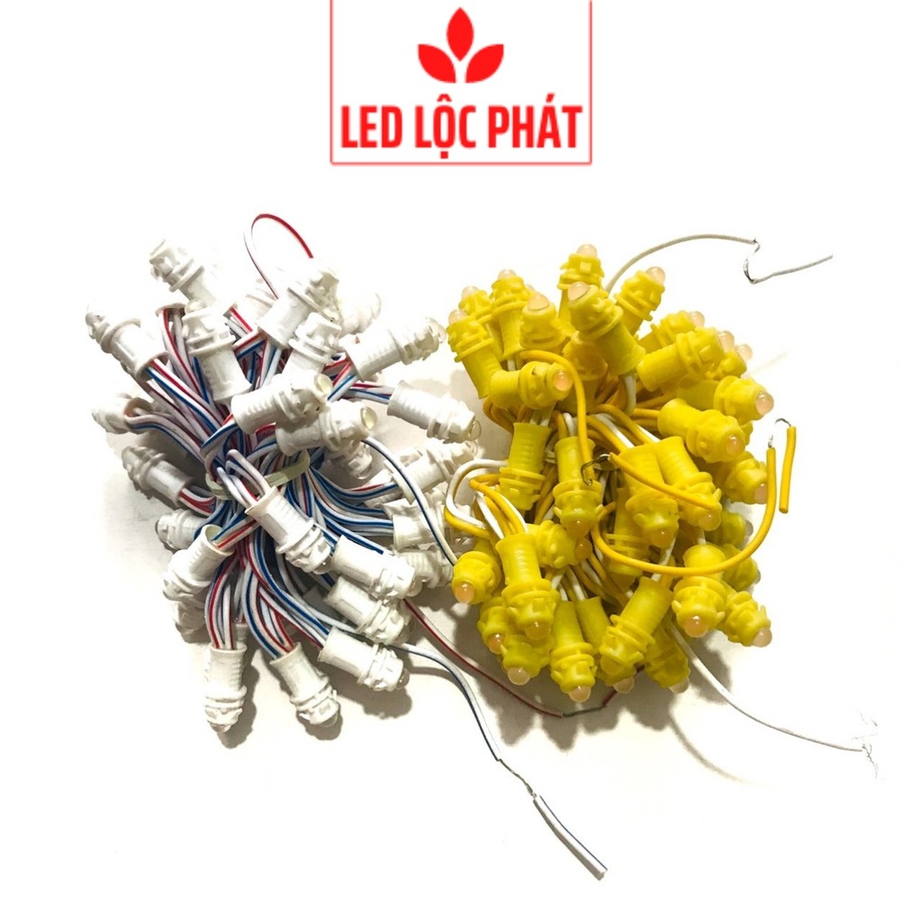 Led đúc f5 12v kín nước, đèn led đúc f5 trang trí đế 9mm