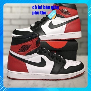 Giày Sneaker JORDAN 1 cao cổ đen đỏ , Giày Thể Thao JODAN JD1 nam nữ fullbox bill