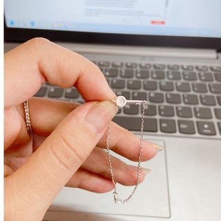 Lắc tay bạc Tlee, lắc chìa khóa mini- TLEE JEWELRY