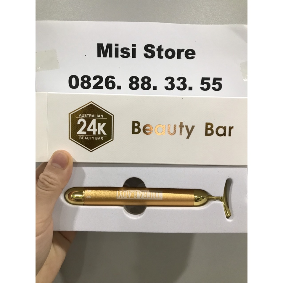 Thanh lăn massage giảm béo nâng da mặt, sp tách lẻ từ bộ serum 24K