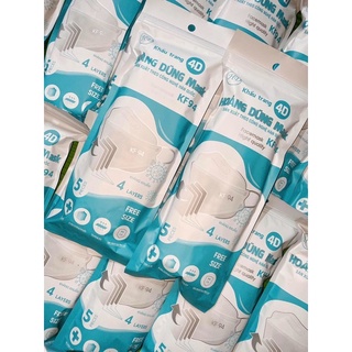 THÙNG KHẨU TRANG 4D KF94, THÙNG 300 CHIẾC MÀU TRẮNG