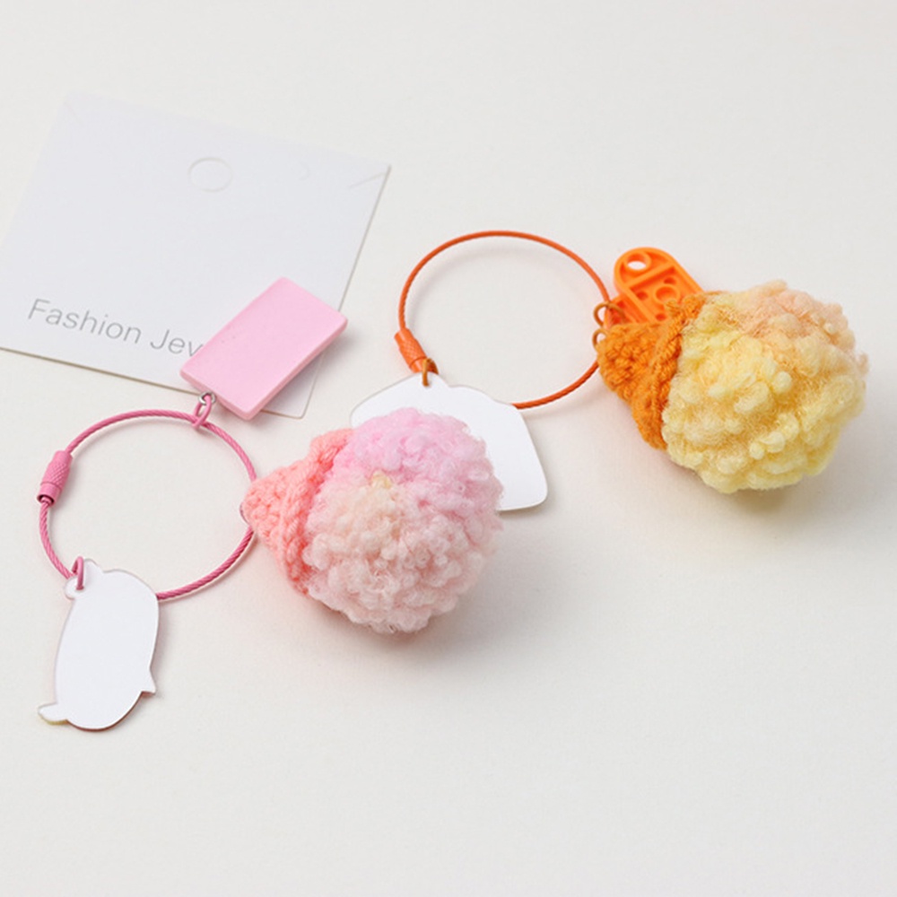1 Móc Khóa Bóng Lông Nhiều Màu Sắc Dễ Thương