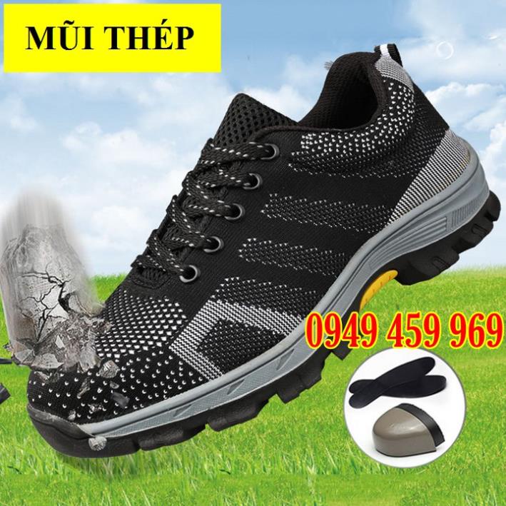 Giày Bảo Hộ Lao Động Nam Thể Thao - Chống Đinh Chống Cắt - Chống Tĩnh Điện - Tặng Kèm Tất Chân 2022 | BigBuy360 - bigbuy360.vn