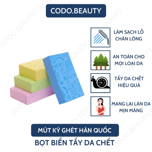 Bọt biển tắm chà người lớn dùng tẩy tế bào chết