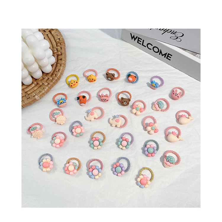 GG Xô 50 Dây Buộc Tóc Co Giãn Phong Cách Hàn Quốc 2022 Cho Bé Gái Giao Ngẫu Nhiên - Dumi Shop