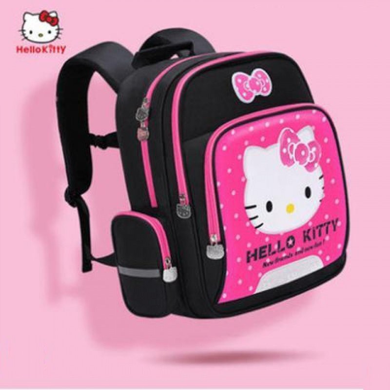 [Mẫu Mới 2021] Balo Đi Học Cho Bé Gái Lớp 1 Đến Lớp 3 - Ba Lô Hình HelloKitty Vô Cùng Dễ Thương