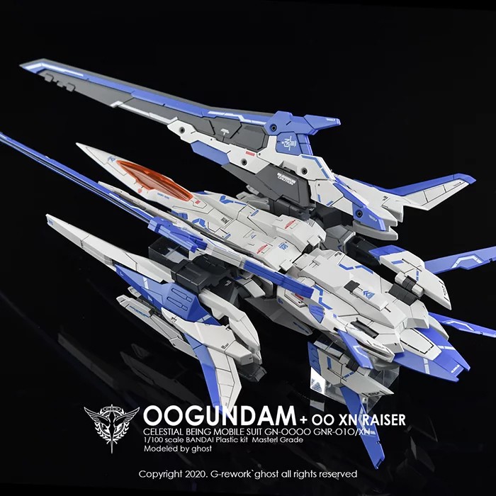 Decal nước dán mô hình Gundam XN 00 Raiser 7s Seven sword MB MG RG HG - Water sticker