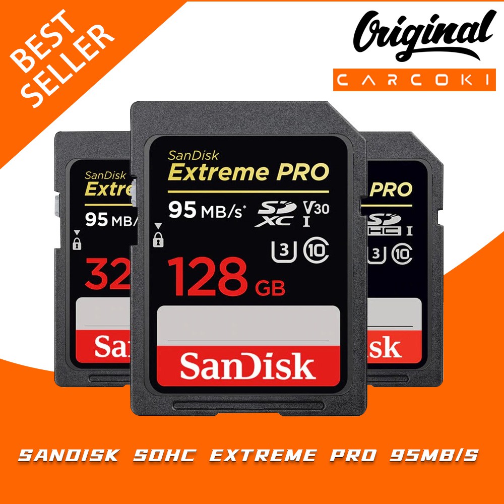 Thẻ Nhớ Sandisk Sdhc Extreme Pro 32gb / 64gb / 128gb 95mb / S Extreme Pro 95mbps