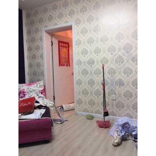[xã_sốc] Cuộn 10m giấy dán tường hoa văn Đức bạc