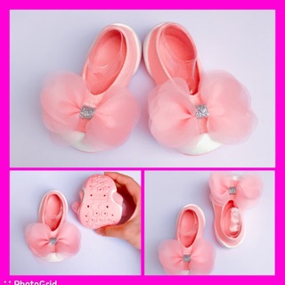 [Chính hãng Ggomoosin] Giày tập đi cho bé cưng flat cherry