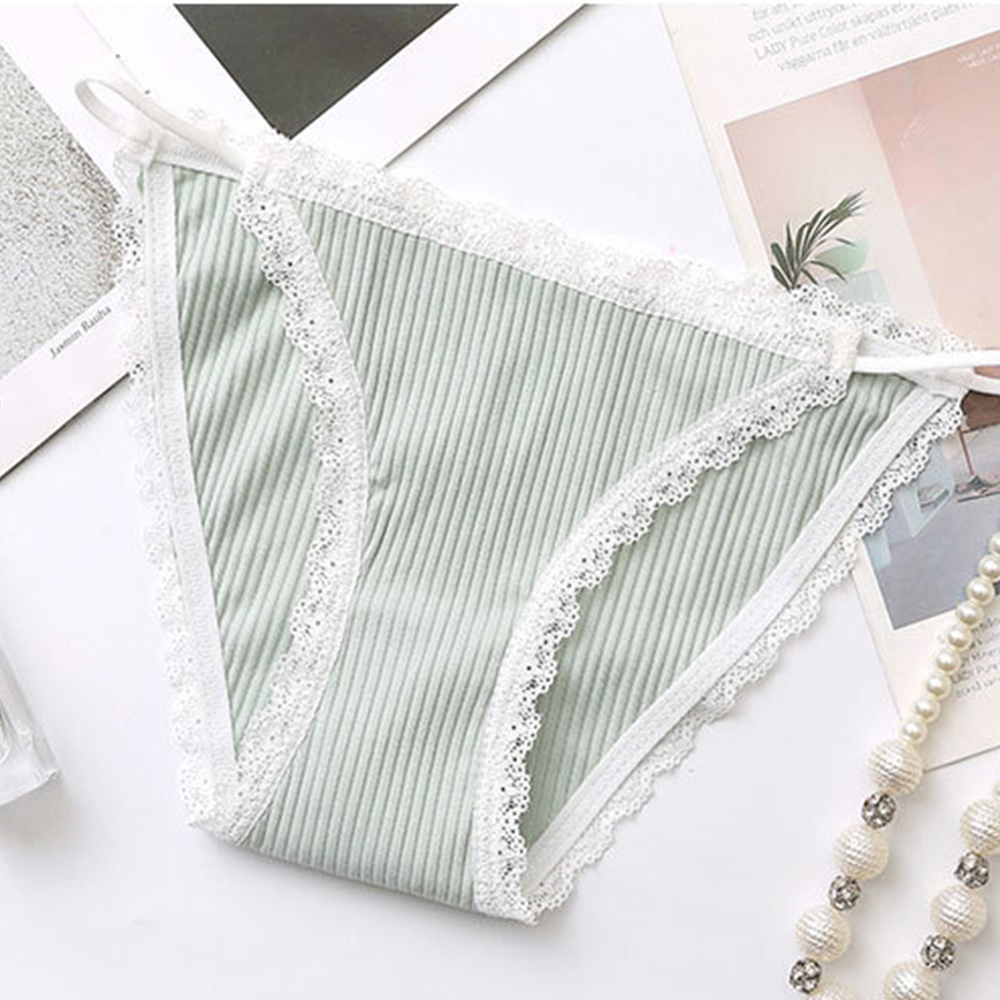 Quần Lót Cotton Phối Ren Đơn Giản Quyến Rũ Dành Cho Nữ