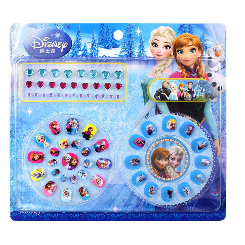 DISNEY elsa đông lạnh và móng tay Anna Child dán đồ chơi 3D kim cương Sticker