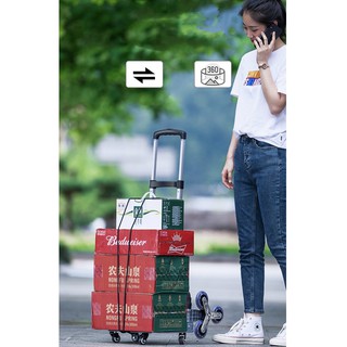 🍀 𝐅𝐑𝐄𝐄𝐒𝐇𝐈𝐏 🍀Xe kéo 🌵Stretch & Fold🌵 3 Bánh xếp thép chịu lực - Xe kéo đẩy hàng leo cầu thang xếp gọn USA