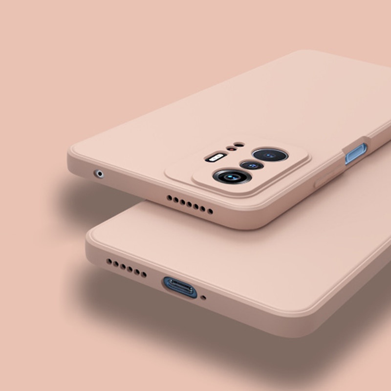 Ốp Điện Thoại Silicon Dẻo Vuông Chống Sốc Bảo Vệ Camera Cho Xiaomi 11T 12T Pro Redmi Note 12s Pro Poco F5 X5 Pro