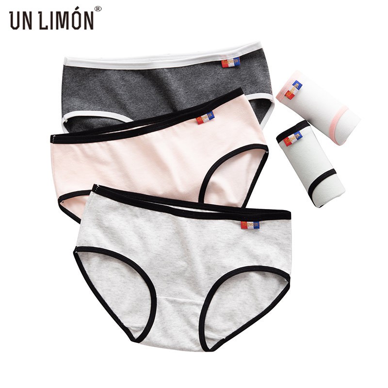 Quần Lót Cotton Thoáng Khí Dành Cho Nữ Size M-Xxl UNLIMON