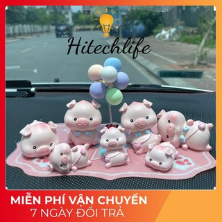 Bộ Chú Heo Con Ngộ Nghĩnh Trang Trí Taplo Oto - Set Chú Lợn Con Hàng Cao Cấp Chính Hãng Trang Trí Taplo Xe Hơi