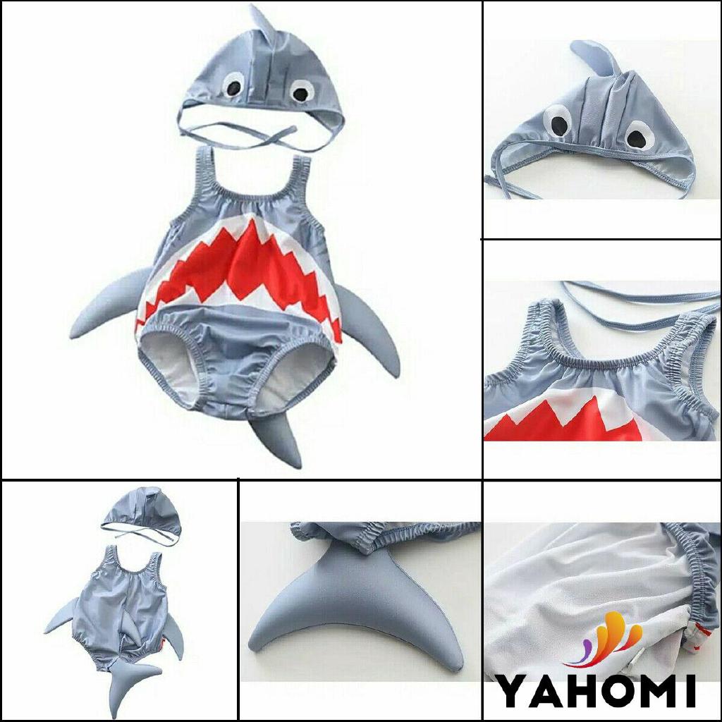 Set đồ bơi hình cá mập dễ thương cho bé
